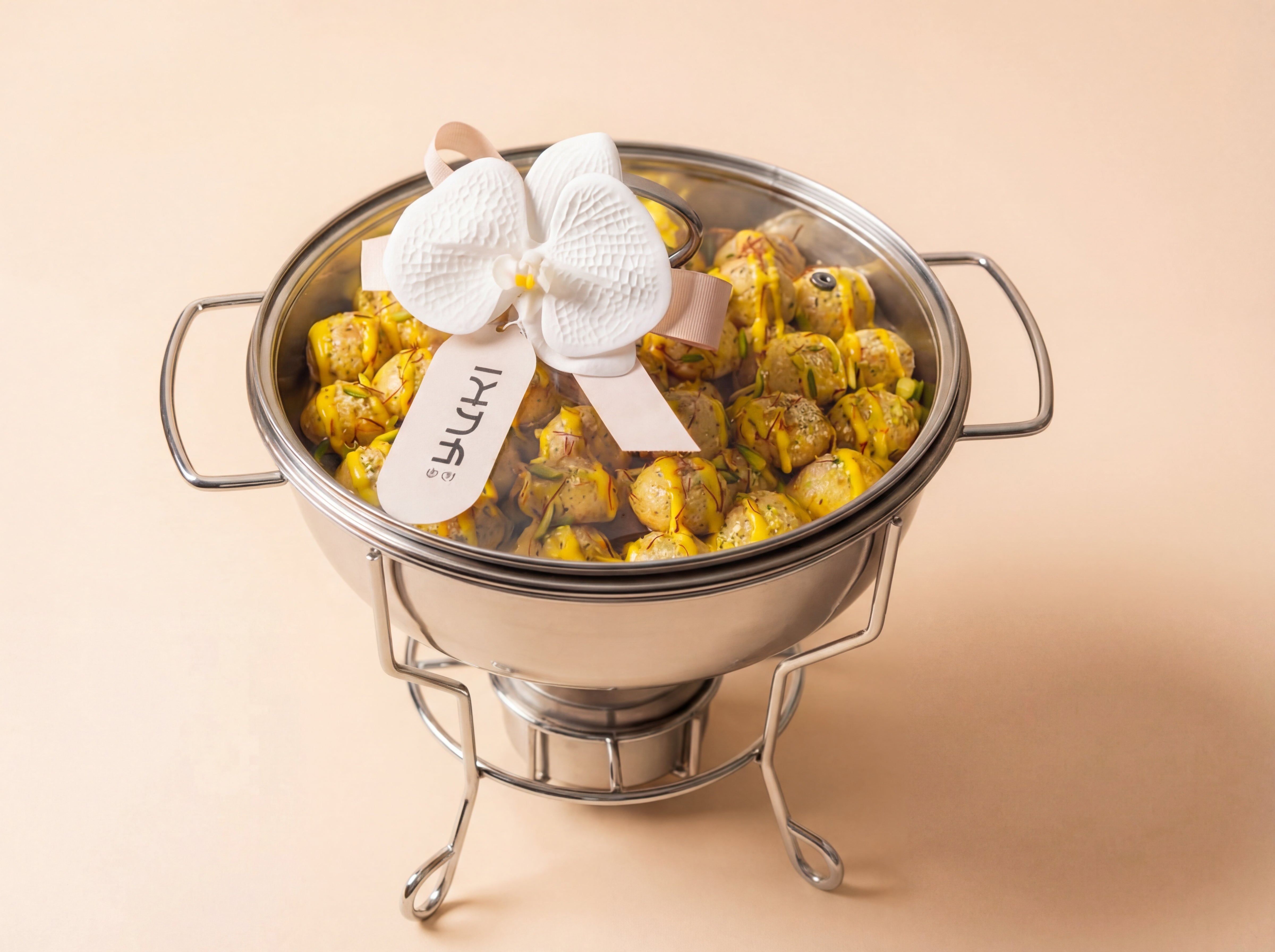 Ques Aqili with Saffron Cheese Cake